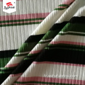 Directement Polyester Spandex Coloré 7 * 4 Rayure Imprimée Rib